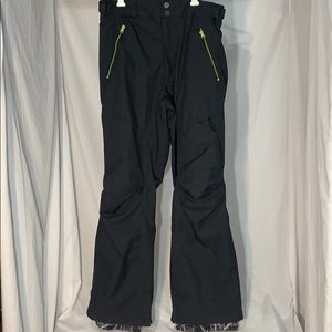 Body glove snow pants Black with Neon Green size L